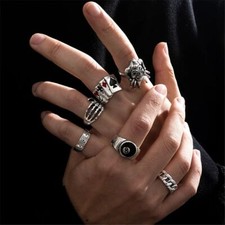 6 pcs Skull Goth Skeleton