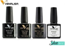 VENALLISA UV Nail Gel Polish Soak Off LED Full Kit - UK STOCK - Perfect for Gift