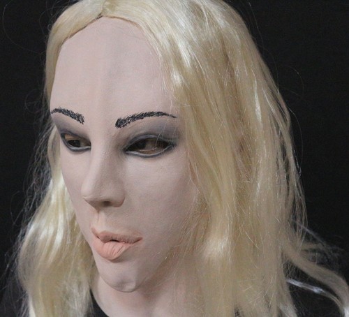 Female latex mask fancy - mask,