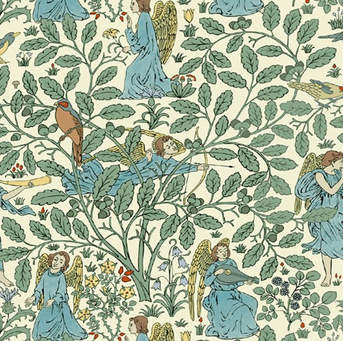 Dolls house wallpaper 12th - house, 1/12th