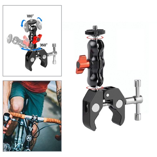Double ball head camera clamp - ball,