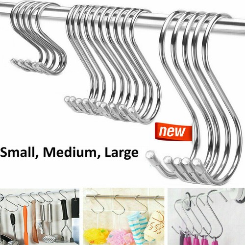 10pcs stainless steel hooks - s,