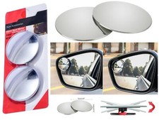 2X BLIND SPOT MIRROR Adjustable Wide Angle Convey Car Motorcycle Van Bike Convex