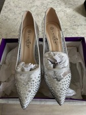 Lunar Elegance Argo Silver Court Shoe Size 4/37