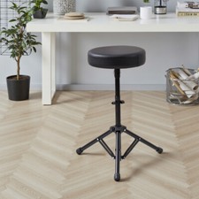 PRO Drum Throne Stool Height Adjustable Chair Padded Seat Triple Non-Slip Feet U