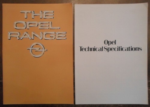 Opel range orig 1981 - opel,