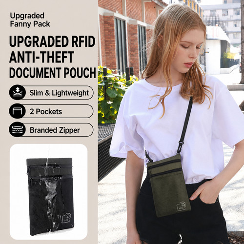 Rfid blocking money - rfid, neck