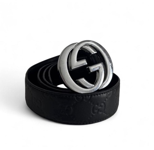 Gucci men leather - gucci, black