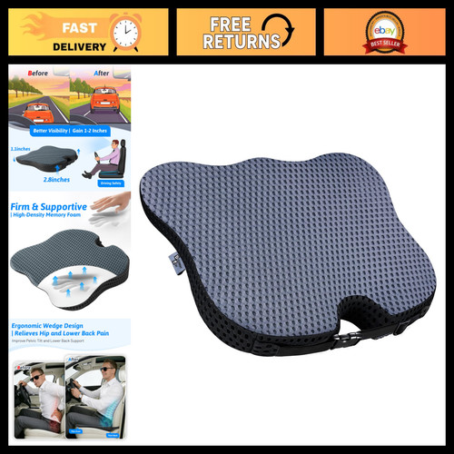 Wedge car seat cushion for - seat,