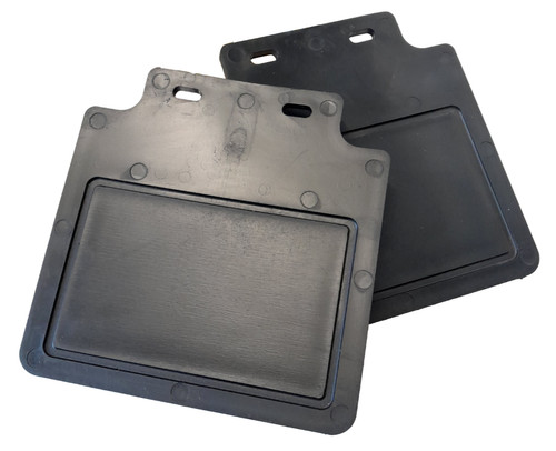Trailer mudguard flaps - 8", /