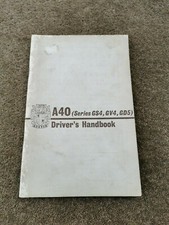 Austin A40 Models Series GS4, GV4,GD5 Driver's Handbook Original 1954