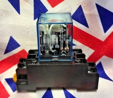 ⭐ 240v AC 8 Pin Coil General Purpose Relay DPDT with Socket Base Included ⭐ UK ⭐