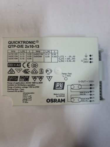 Osram quicktronic qtp - quicktronic, qtp-d/e