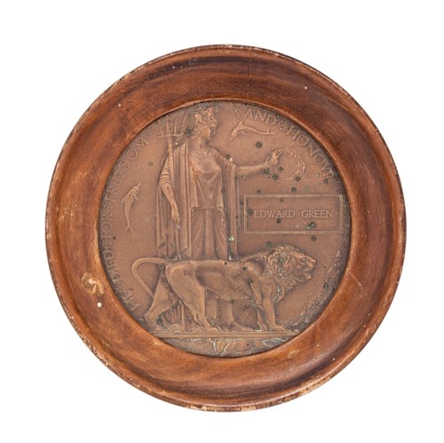 Ww1 memorial plaque edward - ww1,