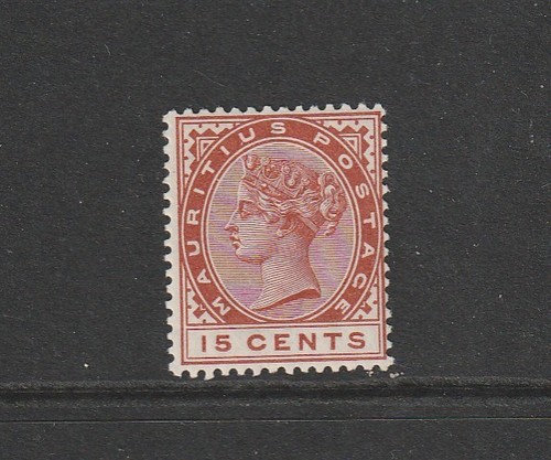 Mauritius 1883 15c - 1883/94, chestnut