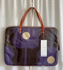 Orla Kiely Small Laptop Bag Skin Flower Abacus - Grape / Purple - Original Rare