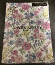 LAURA ASHLEY Kingsize Gilly Multi Pastel Floral 100% Cotton Sateen Bedset BNWT