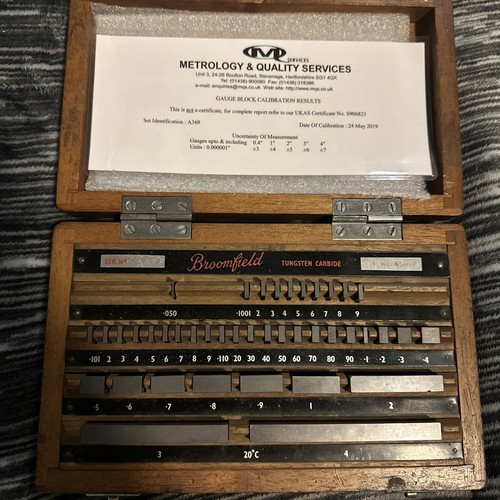 Slip gauge set imperial - gauge,