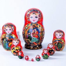10PCS Russian Nesting Dolls