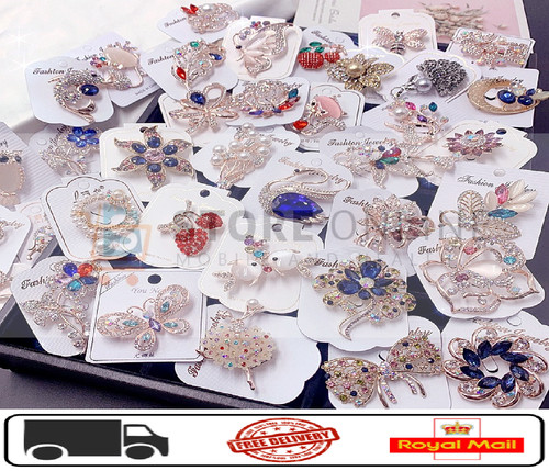 Brooch diamante pin - brooch, heart