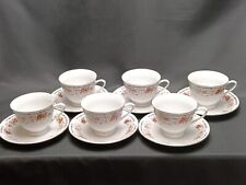 Vintage Chinese Coffee Cup And Saucer Set Of 6 - Made In China Floral MCM BNIB
