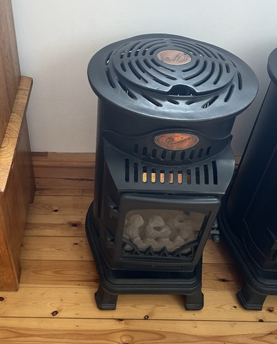 Black gas stove - black, heater