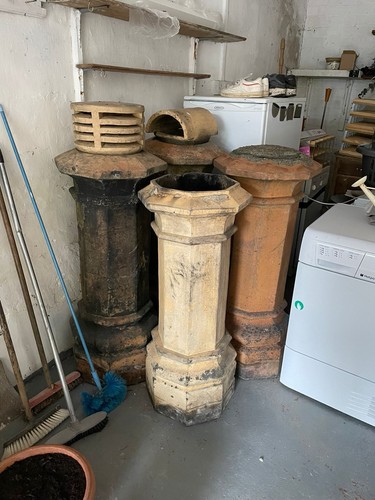 Victorian chimney pots - chimney,