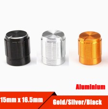 Potentiometer Rotary Knob 15mm x 16.5mm Volume Control Knob Gold Silver Black