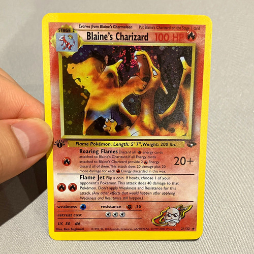 Blaine charizard 132 holo - blaine's,