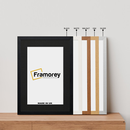 Black picture frame - black, oak