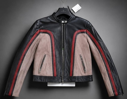 Men genuine leather biker - genuine,