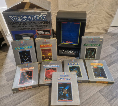 Vectrex console game system - mb,