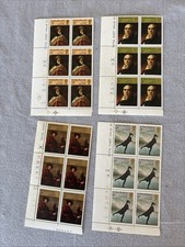 GB Stamps 1973 British Paintings Set Cylinder Block  Of 6 MNH Mint