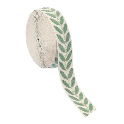 Leaf pattern jacquard ribbon - pattern,
