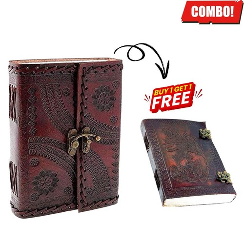 Leather journal handmade 7x5 - journal,