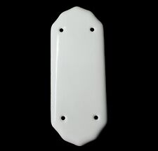 1 x White Ceramic Door Finger Push Plate 