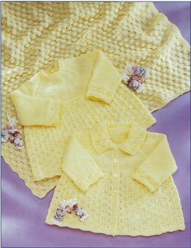 Baby knitting pattern matinee - baby,
