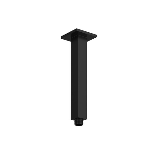 180mm black square shower - black,