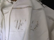 Vintage French Linen Sheet 285