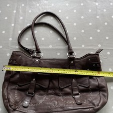 Brown Leather handbag - Oriano
