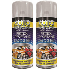 2 X 400ML Clear Lacquer Petrol Resistant High Gloss Spray Aerosol Auto Extreme