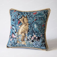William Morris Fox Jacquard Weave Tapestry Pillow Cushion Cover Cotton 18”x18"
