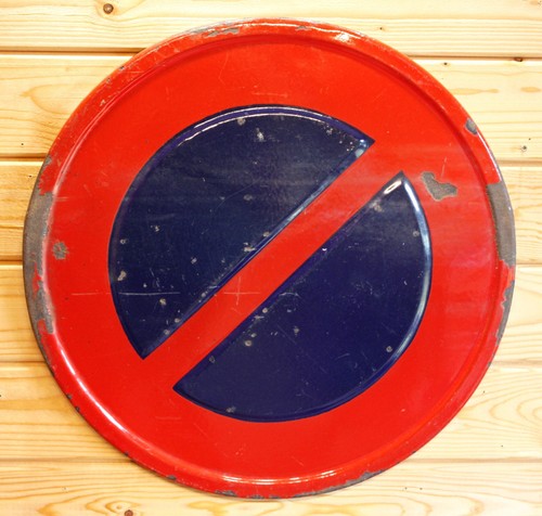Vintage 50cm french road sign - road,