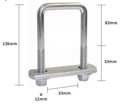Set 12mm u - 8:, bolts