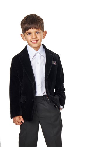 Boys kids velvet tuxedo jacket - kids,