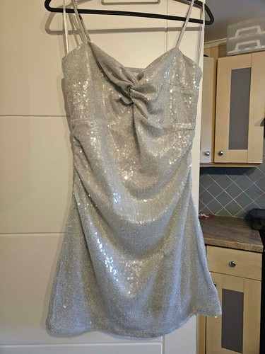 Silver sequins size - silver,