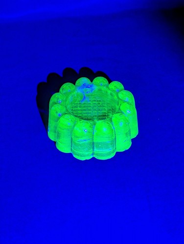 Vintage uranium glass piano - vintage,