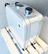 Hydraulic Oil Tank 200 Litre Side Mounted Aluminium Stainless Strap Twin Line