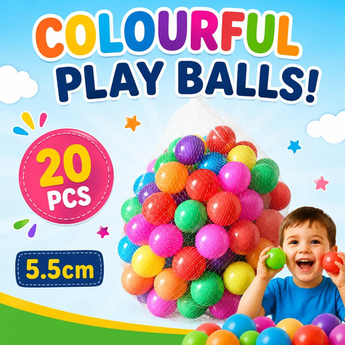 20pcs soft plastic ocean balls - plastic,