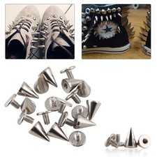 10Pcs 10mm Punk Cone Spikes